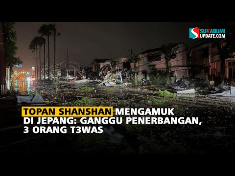 Topan Shanshan Mengamuk di Jepang: Ganggu Penerbangan, 3 Orang Tewas