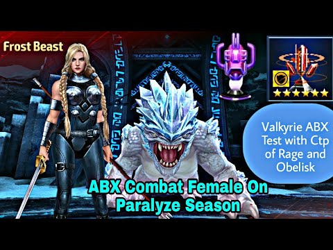 Valkyrie ABX Test with Damage Proc Obelisk And CTP Of Rage - Marvel Future Fight