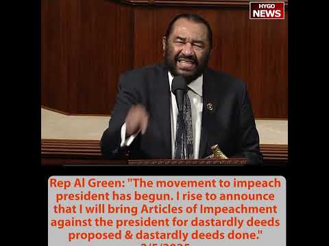 Dem: Mr. Elon Musk is out of order! Al Green impeachment against Trump not a focus of the caucus