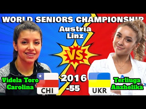 TERLIUGA Anzhelika UKR 🇺🇦 vs VIDELA TORO Carolina CHI 🇨🇱 | 2016 World Championship Austria | -55 kg
