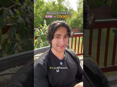 Weigh chicken RAW or COOKED?