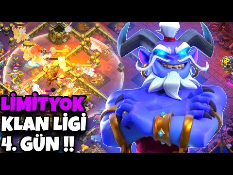 LİMİTYOK KLAN SAVAŞ LİGİ 4. GÜN !! - Clash of Clans