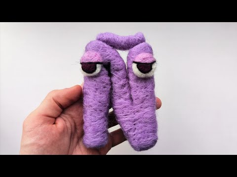 ASMR Spanish Alphabet Lore Ñ (HKtito version) Needlefelt Wool Art