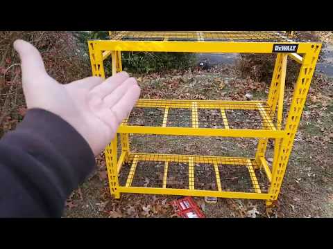 Dewalt titan storage rack assembly and first impressions