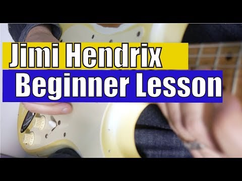 Jimi Hendrix style for beginner - Double stops over major and minor chords.