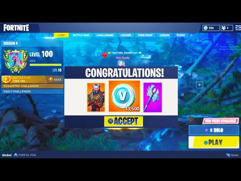 what happens AFTER LEVEL 100 in Fortnite: Battle Royale (SEASON 4)