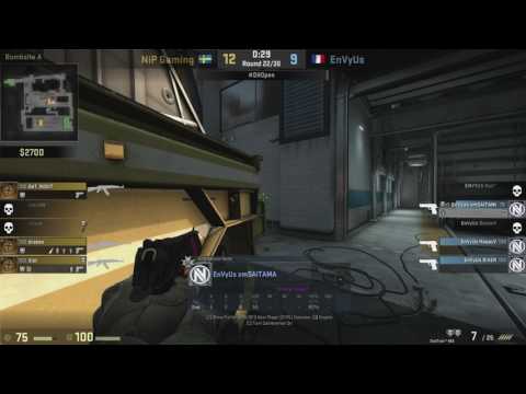 EnvyUs XMS 4K Deagle vs NIP Train @ Dreamhack Open Valencia