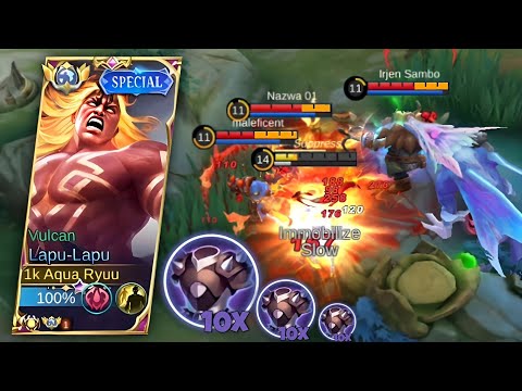 NEW MONSTER LAPU LAPU BEST ITEM BLADE ARMOR BUILD 2023 (1VS5)