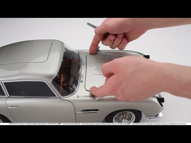 Vídeo relacionado con OPO 10 Coche en Miniatura a Escala 1/24 Compatible con Aston Martin V8 No Time To Die 2021 James Bond 007 - Hachette Collections JBH02