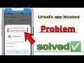 Harmful App Blocked GB Whatsapp/unsafe app blocked problem solved