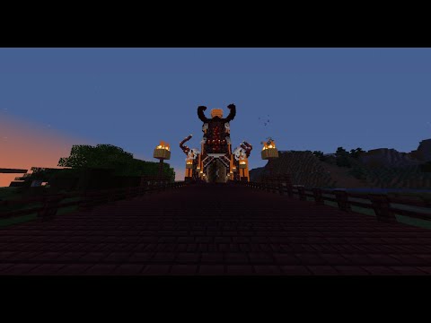 So I built a demonic tower in Minecraft