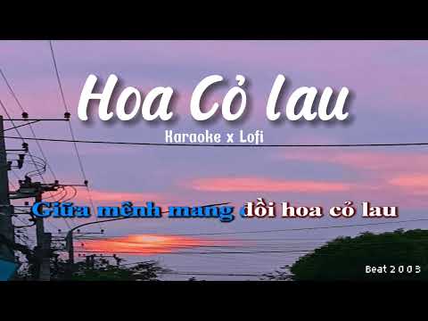 Karaoke Hoa Cỏ Lau – Phong Max Beat lofi Hạ Tone | Beat 2 0 0 3