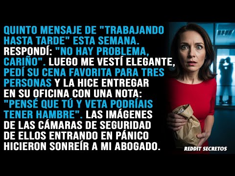 "Estoy trabajando hasta tarde otra vez", escribió. "No hay problema", respondí. Luego pedí cena para