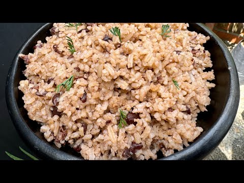 Como preparar Arroz de frijol con leche de COCO