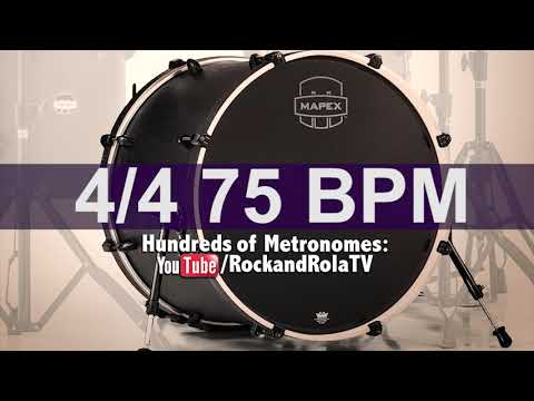 🔴 75 BPM Kick Drum Metronome