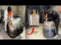 Traditional Giant Oven in Action: Amazing Huge Gas Tandoor Stove Made Culinary Masterpiece