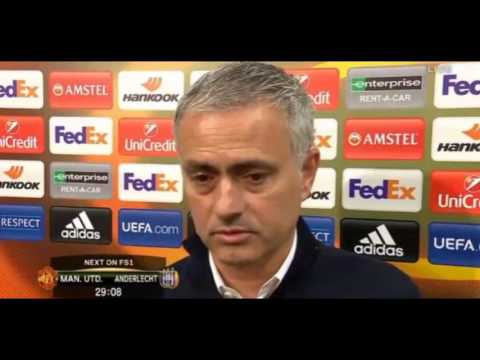 Jose Mourinho's Pre Match Talk Manchester united/Anderlecht.