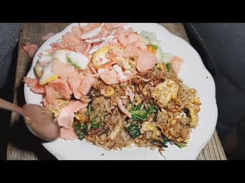 NASI GORENG TEKTEK PENYELAMAT DI MALAM HARI - ASMR INDONESIAN FRIED RICE STREET FOOD