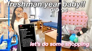 struggle through COLLEGE dorm shopping with me (freshman year) + haul