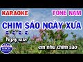 Karaoke Chim Sáo Ngày Xưa Tone Nam D | Nhạc Sống Cha Cha Cha