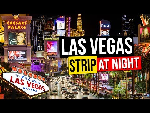 LAS VEGAS STRIP AT NIGHT, Nevada, USA.