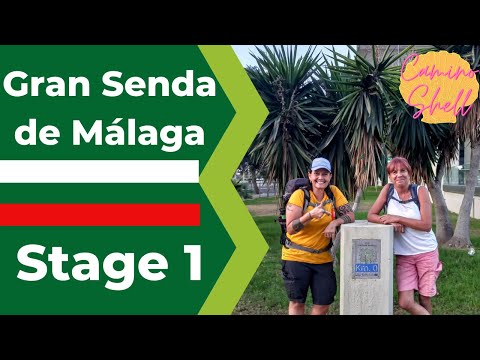 Gran Senda de Málaga Stage 1 Málaga to Rincón de la Victoria (Camino Shell)