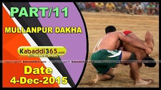 (1) Mullanpur Dakha (Ludhiana) Kabaddi Tournament 4 Dec 2015