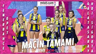 Fenerbahçe Opet 3 - 2 Galatasaray HDI Sigorta (Maçın Tamamı) | 2021-22