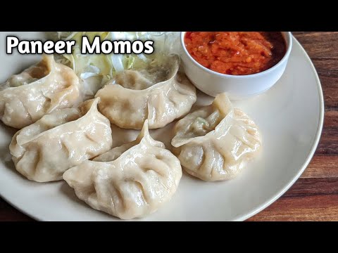 Street style Paneer Momos recipe | पनीर मोमोज़ | Veg Momos | Cheese Momos | Kitchen Flames