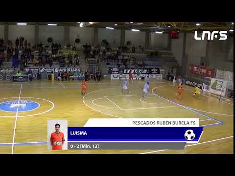 Gol Luisma (0-2) Santiago Futsal - Pescados Rubén Burela. J7, 2Div. LNFS