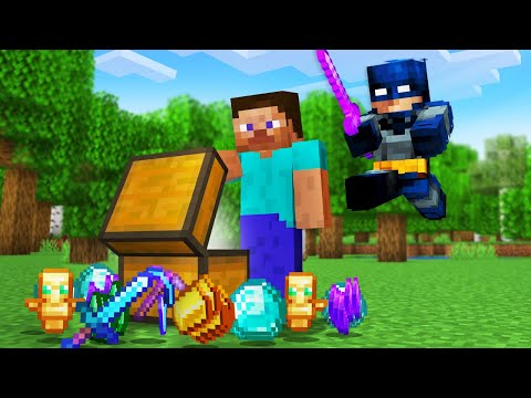 Minecraft Hunger Games, But I'm Batman!