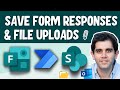 How to save Microsoft Forms Responses & Attachments to SharePoint Lists or Libraries & Send Email