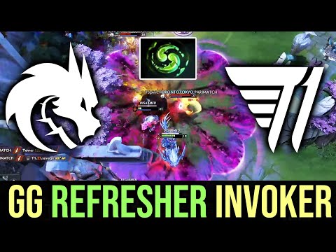 GG Refresher Invoker Combo — T1 vs SPIRIT