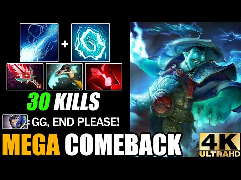 Non-Stop Ball Lightning Storm Spirit Defend Mega Creeps - Epic Comeback Dota 2 Pro Rank Gameplay