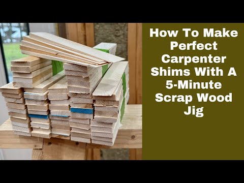 How To Make Perfect Carpenter Shims With A 5-Minute Scrap-Wood Jig