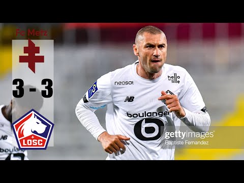 Goal Burak Yilmaz Lille vs Metz 3-2 All Goals & Highlights 07/08/2021 HD