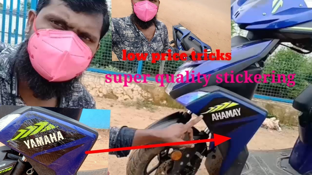 Yamaha Ray ZR side body scratching low price stickering original quality🛵🛵🙏👩‍🔧