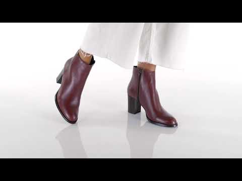 bottine talon marron