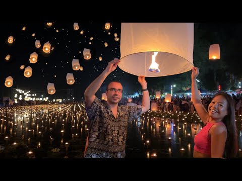 Nossa experiência no Festival das Lanternas de Chiang Mai | Chiang Mai Vlog 2023