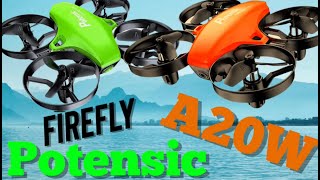 Potensic A20W Firefly w/ Camera! Review and Instructions on This Beginner Mini Drone #Pontensica20w