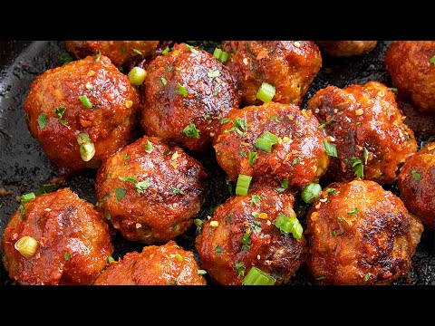 Honey-Sriracha Turkey Meatballs - The Perfect Spicy Appetizer
