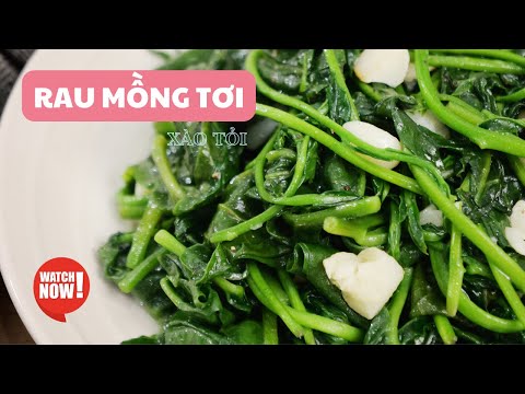 Rau mồng tơi xào tỏi