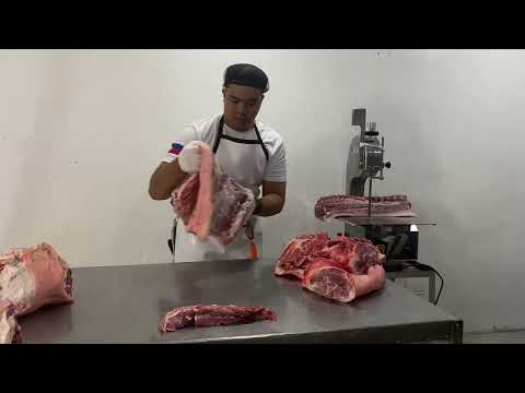 PRIMAL CUTTING / DEBONING OF HALF PORK CARCASS 