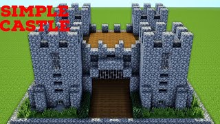how to build a castle in minecraft || how to build a simple castle In minecraft || minecraft builds