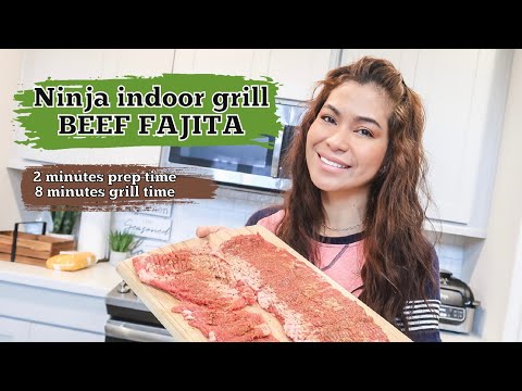 Beef Fajita Using Ninja Indoor Grill | 2 minutes prep...