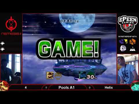 Nemesis II: 4 (Bowser) vs. Helix (Ivysaur) - Pools A1 - Project M