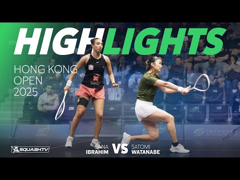 🇯🇵 Watanabe v Ibrahim 🇪🇬 | Hong Kong Squash Open 2025 | ROUND 2 HIGHLIGHTS