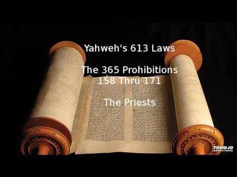 Yahweh 613 Laws Part 23 - Prohibitions 158 thru 171