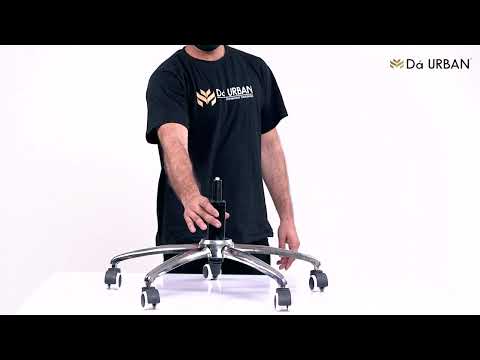 Da Urban Topsky High Back Revolving Office Chair With Headrest (Black)