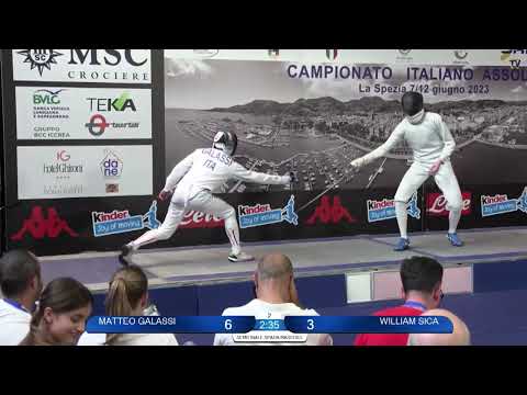 Italian Championships 2023 SME - L4 - Matteo Galassi v William Sica